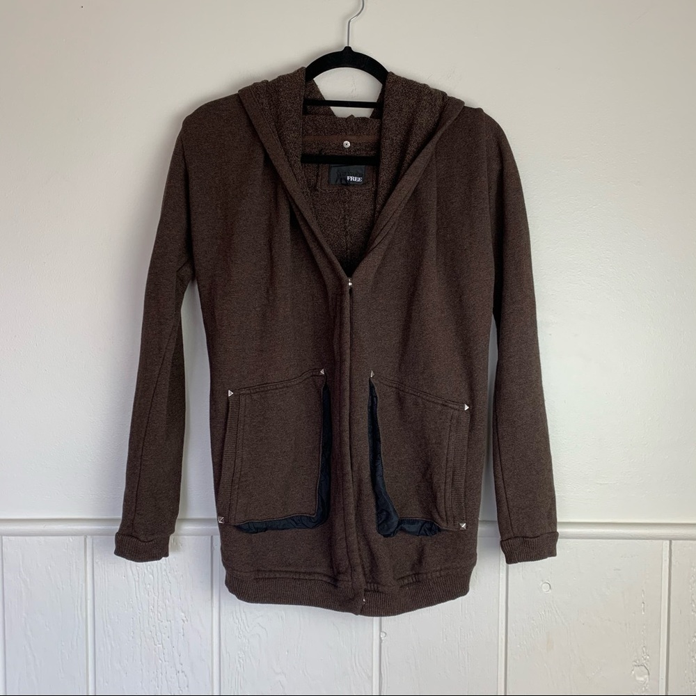 Aritzia Wilfred Free Rousseau Zip Up Sweater XXS
